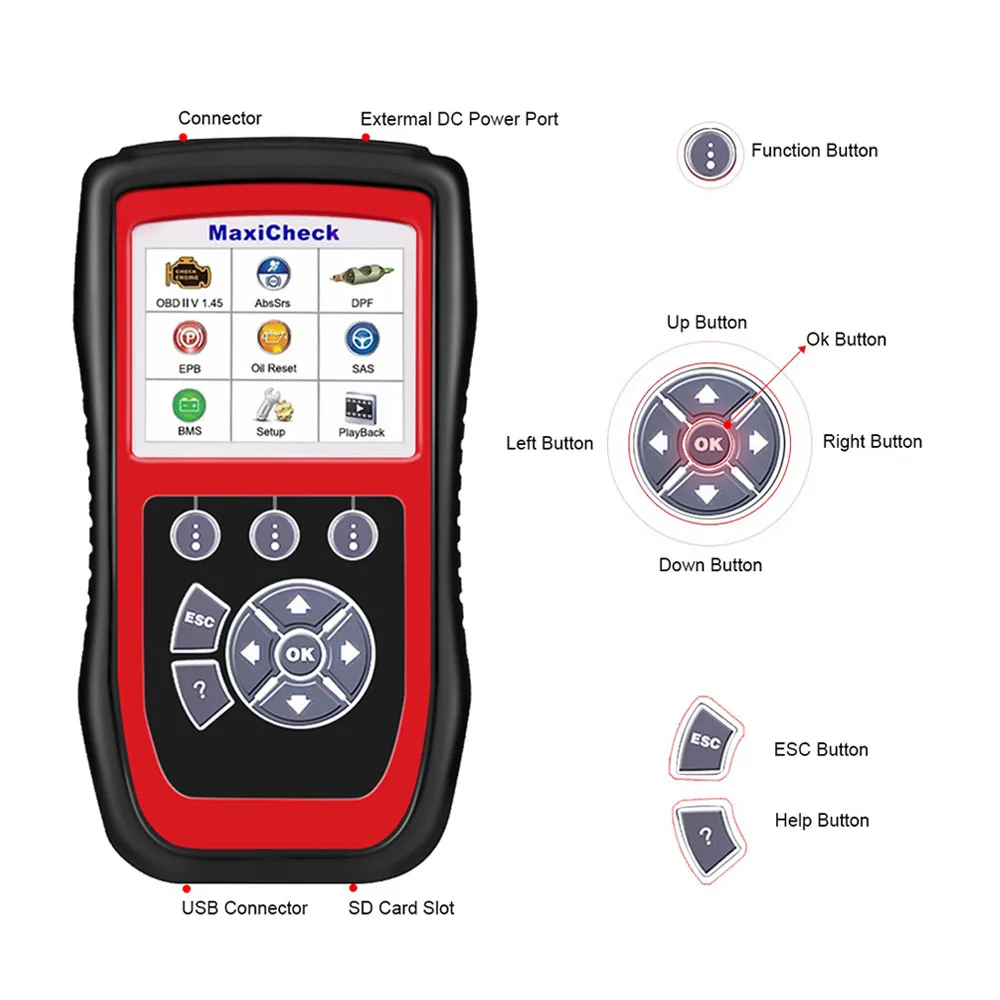 Autel MaxiCheck Pro OBD2 сканер автомобильный диагностический инструмент считыватель