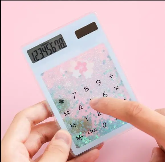 Творческий зыбучий песок девушка сердце милый мультфильм портативный сенсорный