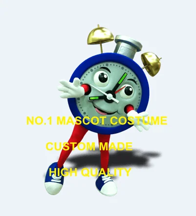 Высококачественный Классический Будильник, костюм талисмана, карнавальный Аниме костюм персонажа мультфильма, маскарадные костюмы Mascotte, маскарадные комплекты 1909