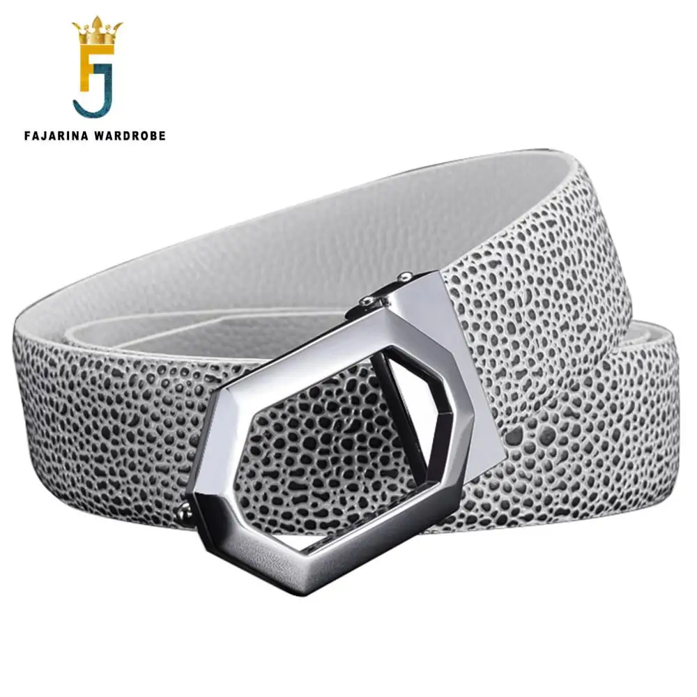 Ремень мужской из воловьей кожи с гладкой пряжкой 6 углов|leather belts for men|genuine leather