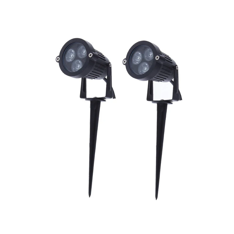 RGB led лампа для газона COB 3 Вт IP65 наружная садовая светодиодная точечная 12 В 110 220
