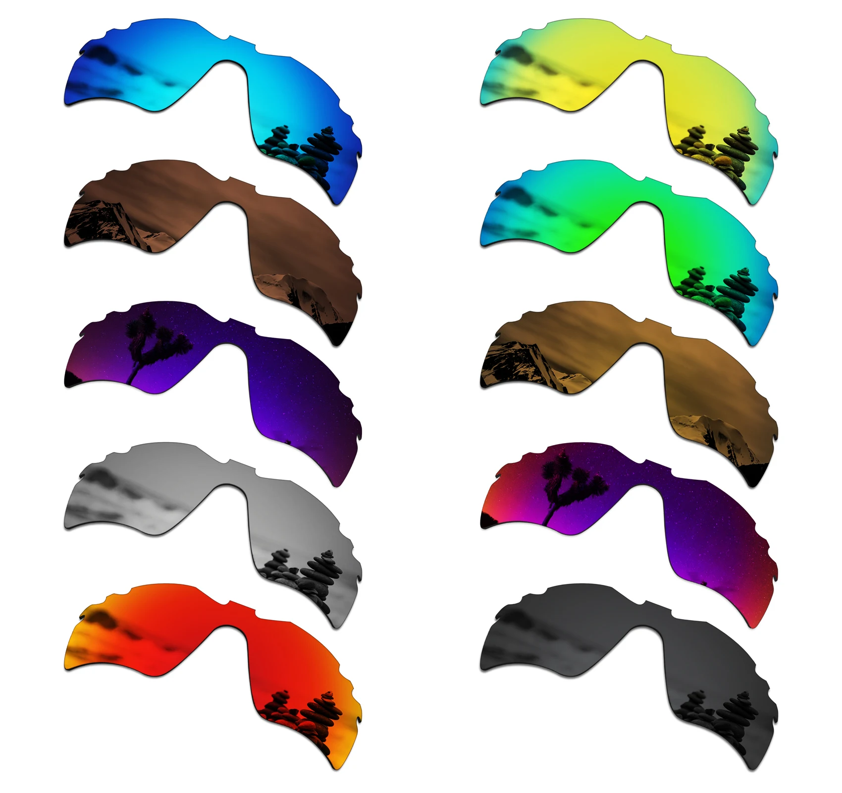 Dropshipping SmartVLT Replacement Lenses Polarized for Oakley Radar Path Vented Sunglasses  - Multiple Pieces Packed