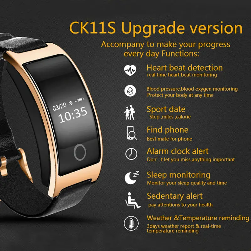 XGODY CK11S Смарт часы с монитором артериального давления для мужчин Android