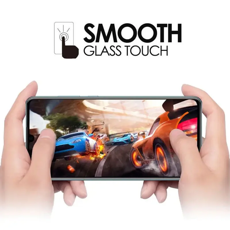 5d закаленное стекло с полным клеем для huawei p30 lite полное покрытие защита экрана tremp