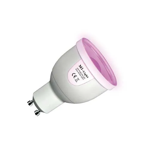 

4 Вт 2,4 ГГц RGBW GU10 Светодиодный прожектор (Mi-Light)(без пульта ДУ, пожалуйста, купите пульт дистанционного управления Mi-Light)
