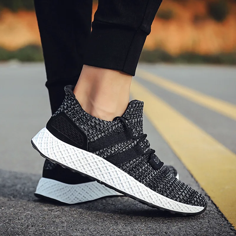 2019 спортивная обувь для бега мужские повседневные туфли дышащие кроссовки на