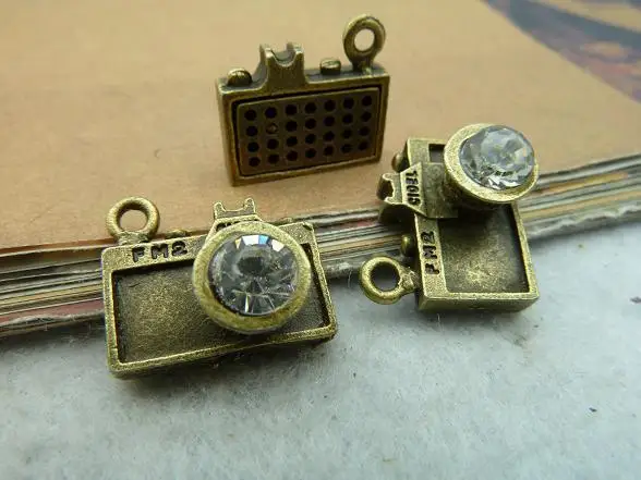 

Ancient bronze camera 10* 12 *16mm c2736 diy accessories vintage free shipping