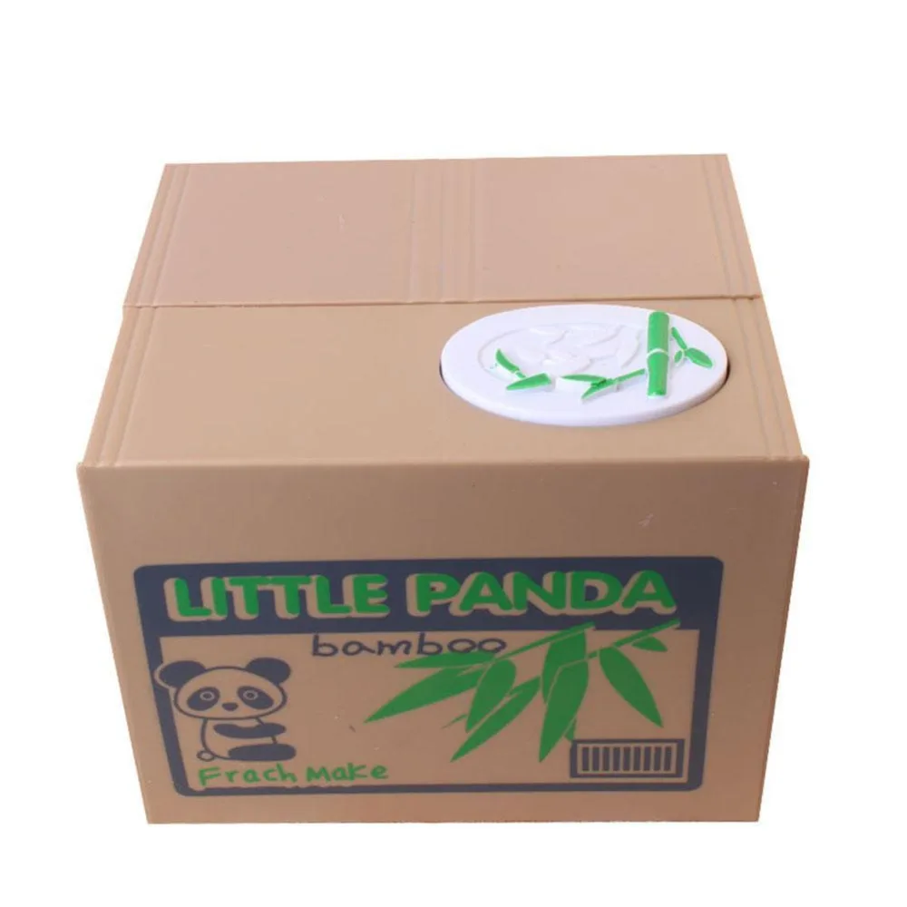 Новая симпатичная Автоматическая монета с пандой копилка коробка для денег