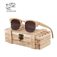 an swallow nature brand unique design bamboo sunglasses women men handmade sun glasses for gift feminino 2018 new