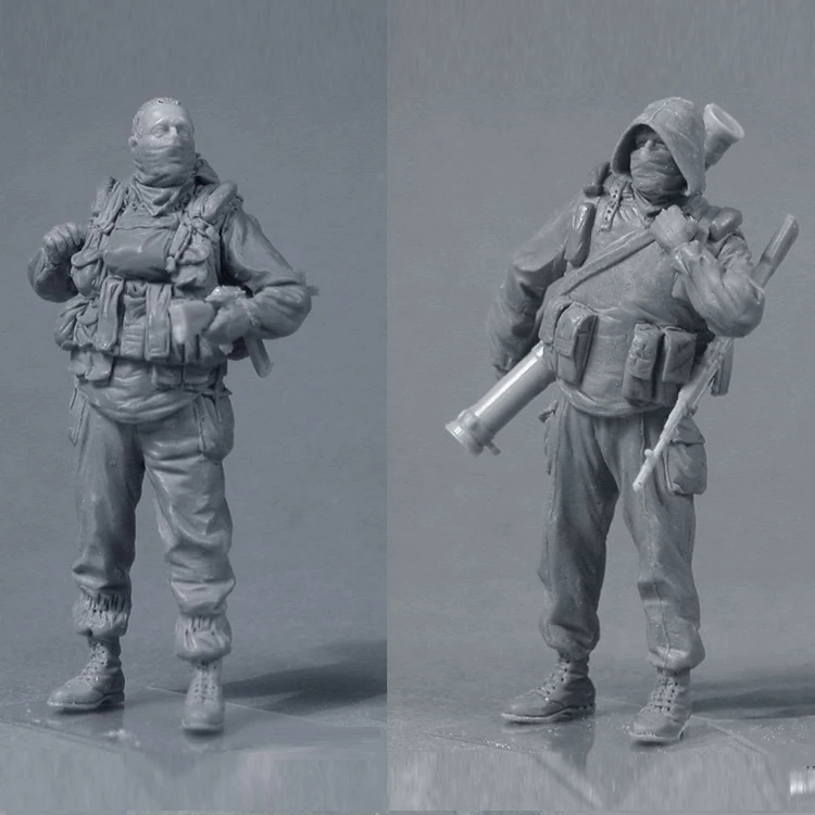 1/35 Spetsnaz GRU II (1999) 2 фигурки модель из смолы Soldier GK военная тема Второй мировой войны