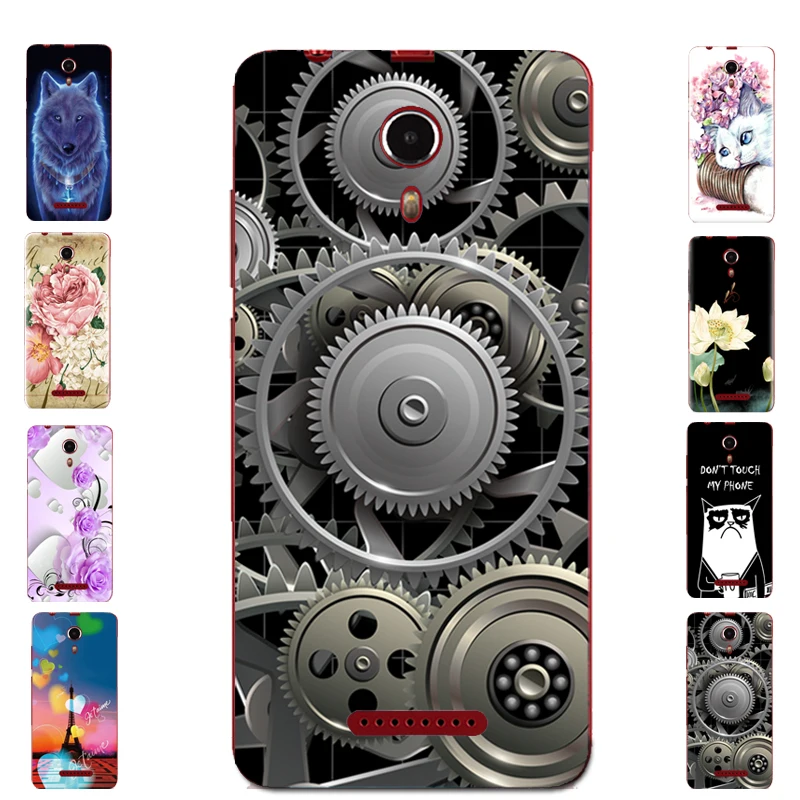 Для BQ 5522 Black Gear Art Paint Pattern задняя крышка для NEXT TPU мягкие чехлы телефонов подарок