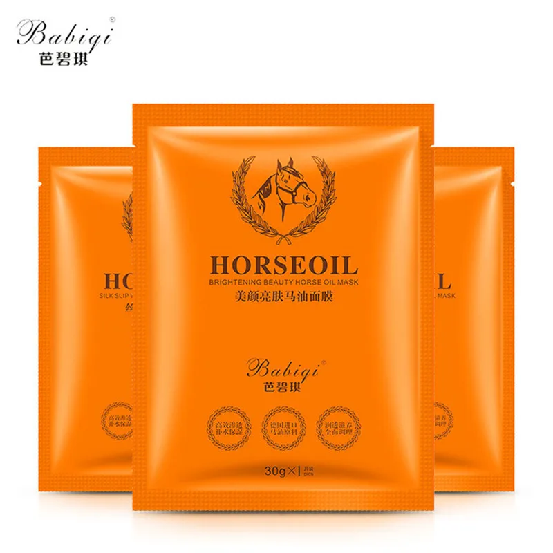 BaBiQi маска для конского масла увлажняющая отбеливающая шелковая Нескользящая