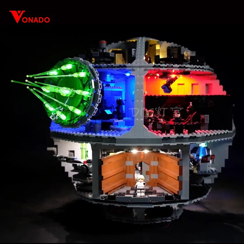 Светодиодный светильник для Lego 75159 Звездные войны совместимые строительные
