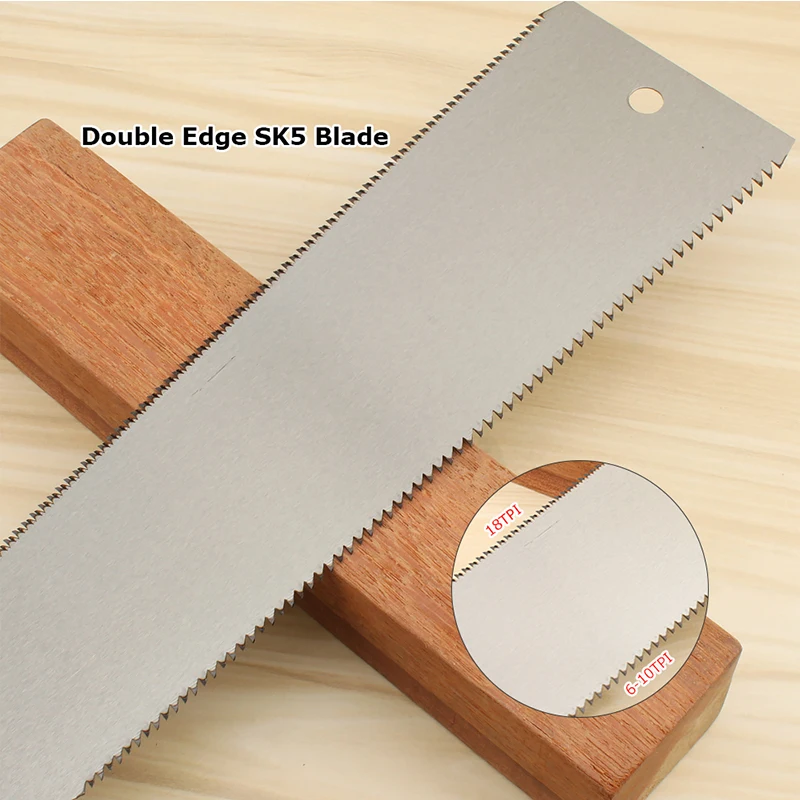 10-дюймовая шпилька Double Edge рекламный выдвижной ручной пилы замена лезвия бритвы пила 10/18TPI ручные пилы для обработки зазубрин на деревообрабатывающий инструмент