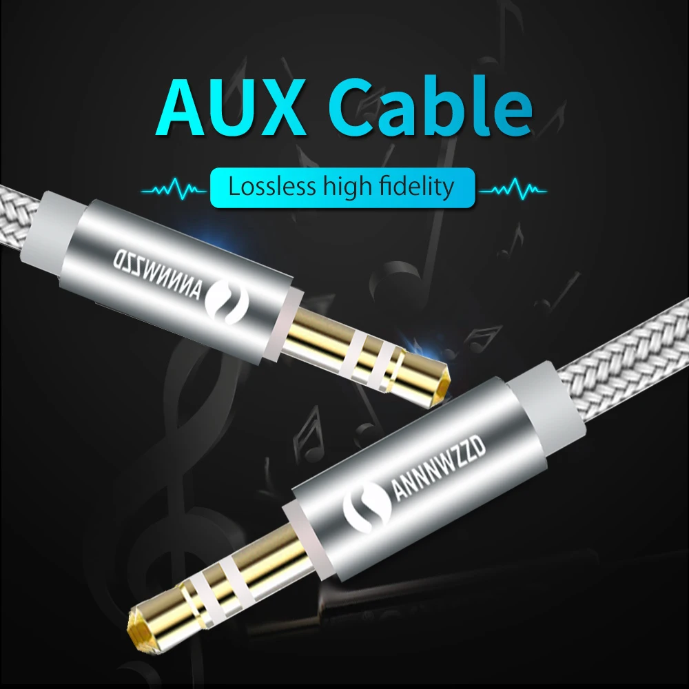 Aux cable 3.5mm Audio Cable for car iPhone jack male to Headphone Beats Speaker AUX Car |