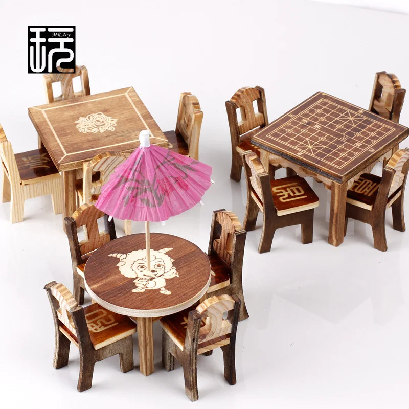 Настольная мини-модель стула 5 шт./компл. имитация Феи сада миниатюрные украшения