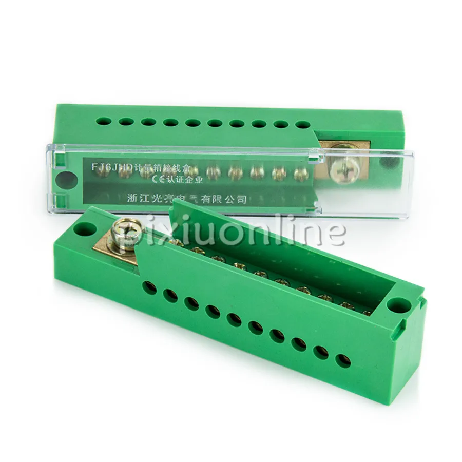 

High Quality DS673b Monopole 1input 10outputs Polycarbonate Connect Terminal Block Insulation and Antiflaming Sale at a Loss