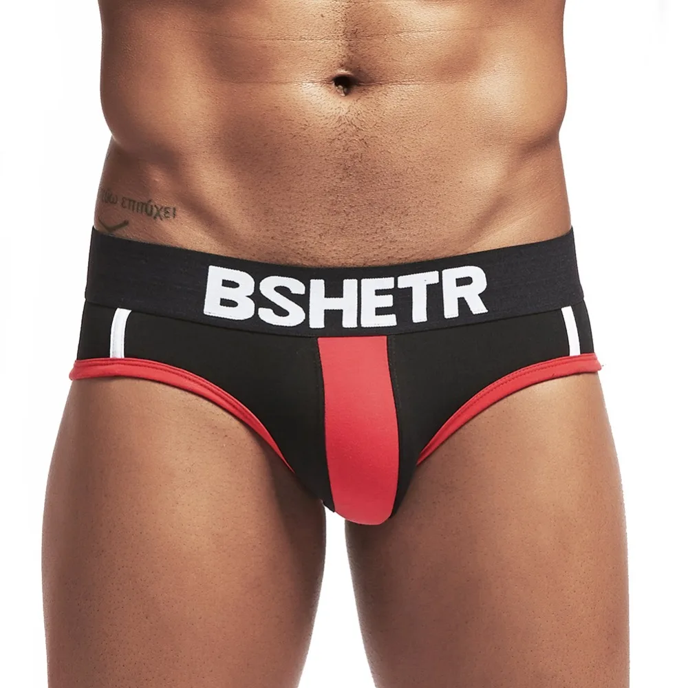 4 Pcs/lot BSHETR Brand Soft Briefs Fashion Underwear Men Cotton Male Panties Slip Cueca Gay Underpants Comfortable Pants |
