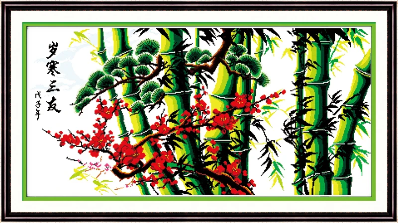 Joy Sunday F002F003(1)(2)F030 бамбук объявленный мир сосна и слива способствует вышивке