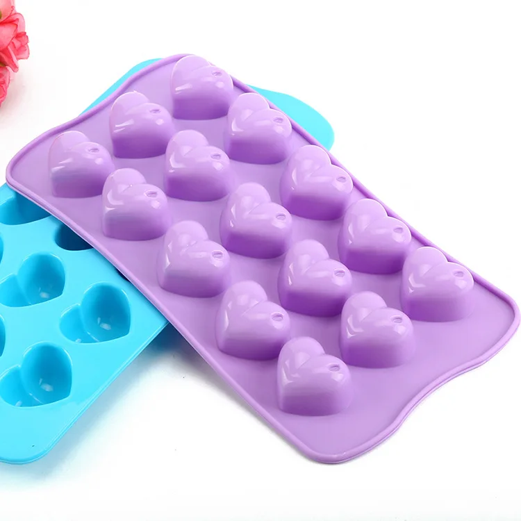 Силиконовая форма для торта мыла в форме сердца решетка льда модель 15 шоколада