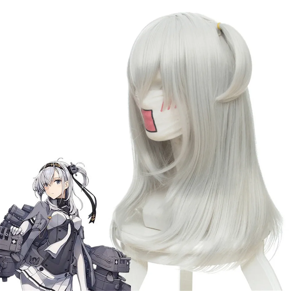 Японский парик для косплея из аниме Kantai Collection Suzutsuki длинный прямой термостойкий