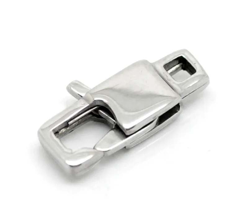 Застежки карабины серебристого цвета из нержавеющей стали 15 мм x 7 (5/8 дюйма 2/8