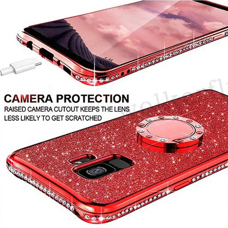 Роскошный мягкий ТПУ чехол для телефона samsung Galaxy S10 Lite S9 S8 A7 A6 A8 Plus Note 9 8 S7 Блестящий силиконовый чехол