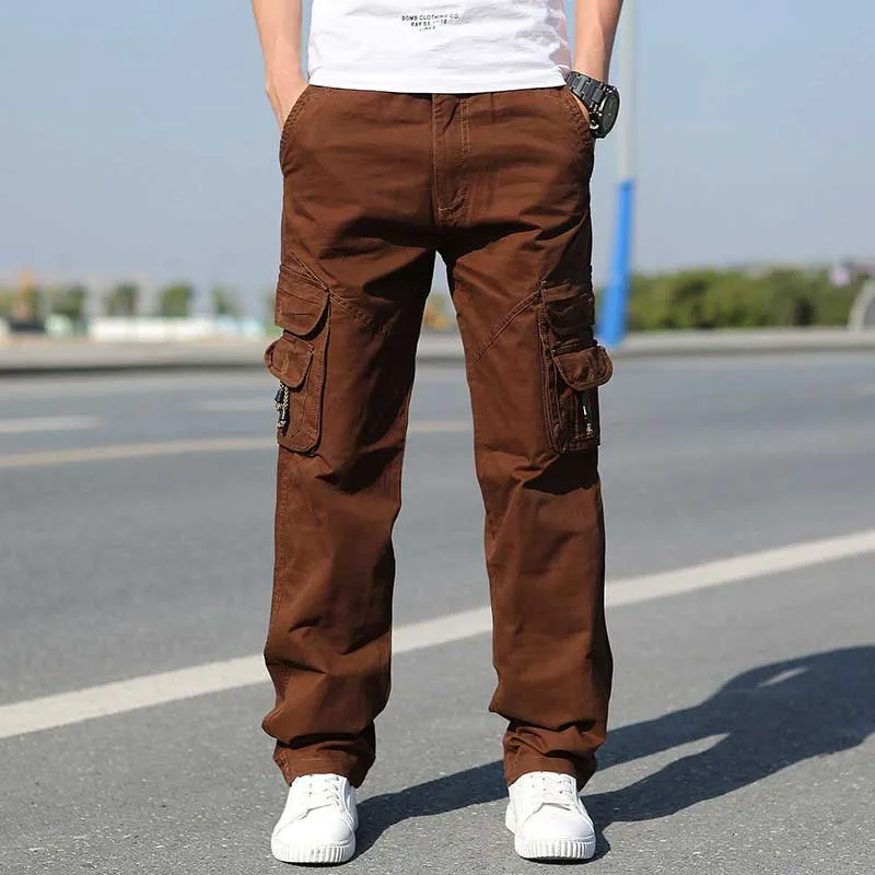 Брюки карго мужские в стиле хип хоп уличная одежда повседневные Свободные