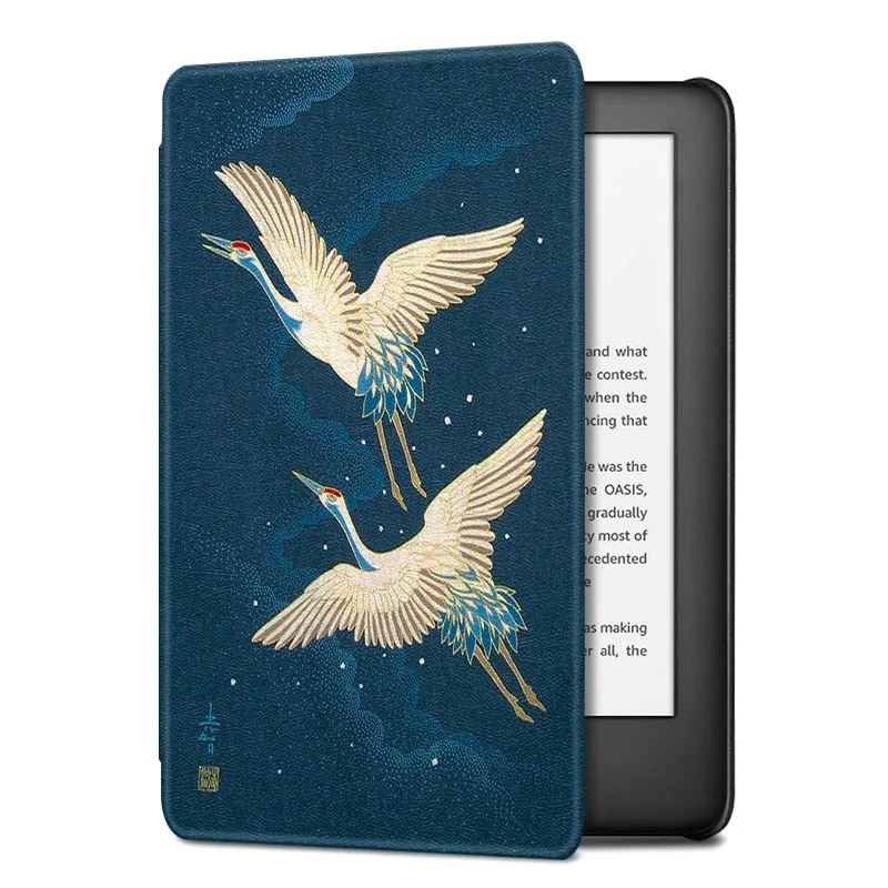 Flying Crane BOZHUORUI чехол для всех-New Kindle(10 поколение, выпуск)-магнитный легкий защитный чехол с автоматическим выключением/пробуждением - Цвет: Flying Crane