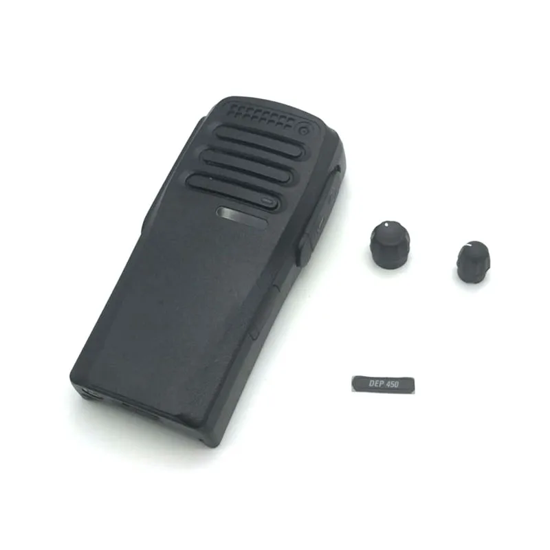 Replacement Front Casing with Volume Knobs Repair Housing Cover Case Shell for Motorola DEP450 DEP-450 DP1400 P3688 Radio