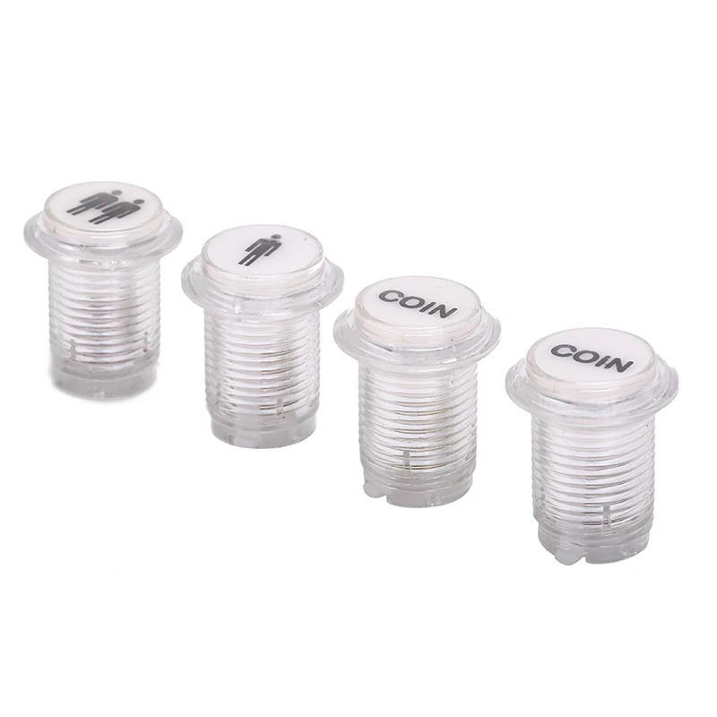 4 Pcs/Lot LED Illuminated Push Button 1P/2P Player Start Buttons /2x Coin for MAME / JAMMA Fighting Games Arcade | Спорт и