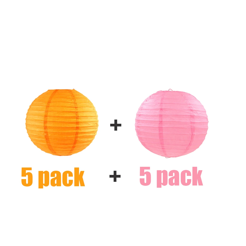 10 шт. в комплекте розовые и оранжевые лампочки виде фонаря Свадебный Хэллоуин
