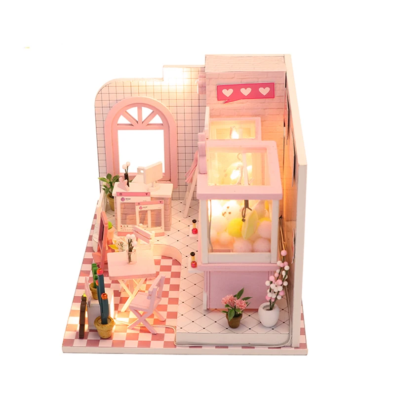 Игрушки для детей Diy кукольный домик Casa Миниатюрный Кукольный с мебелью куклы