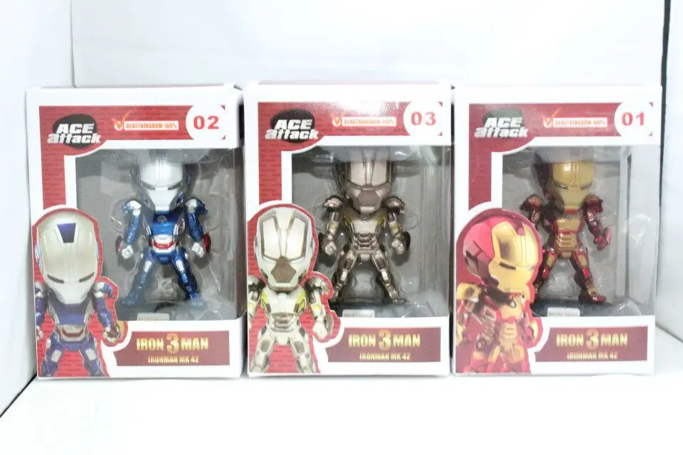XCZJ Marvel MK42 Железный человек горящими глазами фигурки игрушка в подарок для детей |