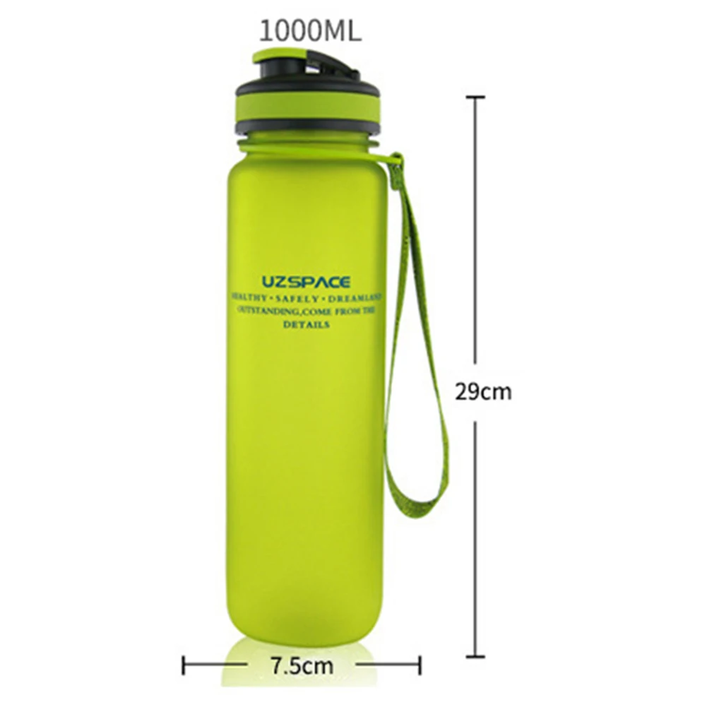 45 # Портативный 650 мл 1000 Uzspace Sport Lock Cover бутылка для воды портативный Кемпинг Туризм