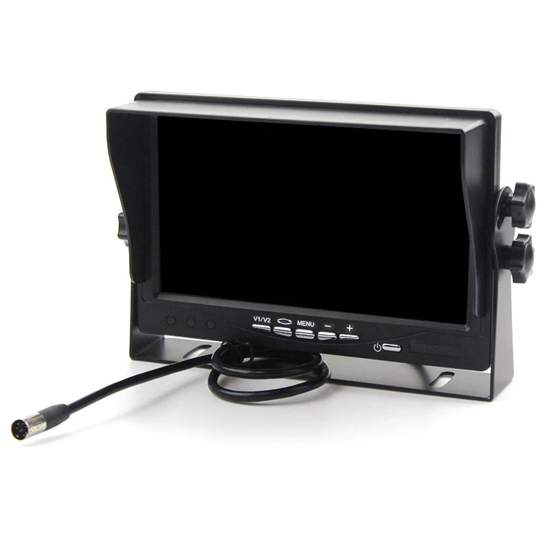 Железный кронштейн 2 RCA видео вход DC12 ~ 24 В HD 800X480 цифровой экран 7 дюймов TFT lcd