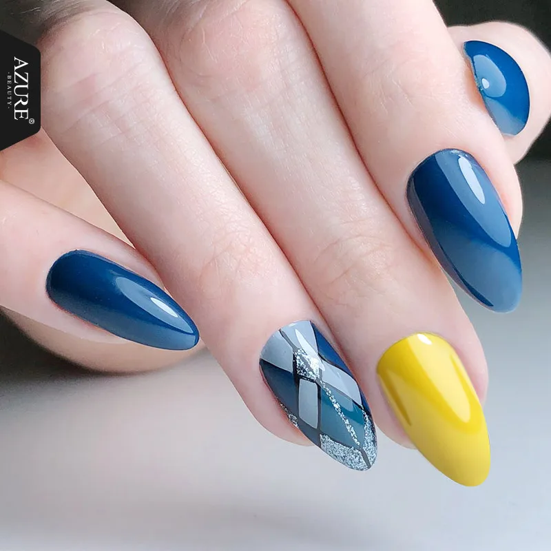 Лак для ногтей Azure Beauty долговечный Полупостоянный светодиодный лак | Красота и