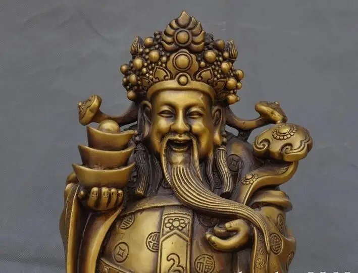 15 &quotКитай латунь yuanbao Монета слиток народное Богатство Бог Jambhala статуя Будды|buddha gold|buddha porcelainbuddha statue thailand |