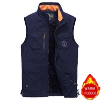spring autumn summer casual vest with multi pocket sleeveless jackets men fleece waistcoat military tactical clothing plus size