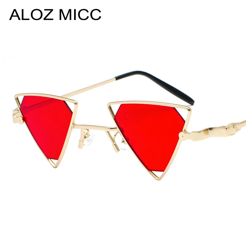 

ALOZ MICC Fashion Triangle Sunglasses Women Men Vintage Metal Small Frame Sun Glasses Female Shades UV400 Q448