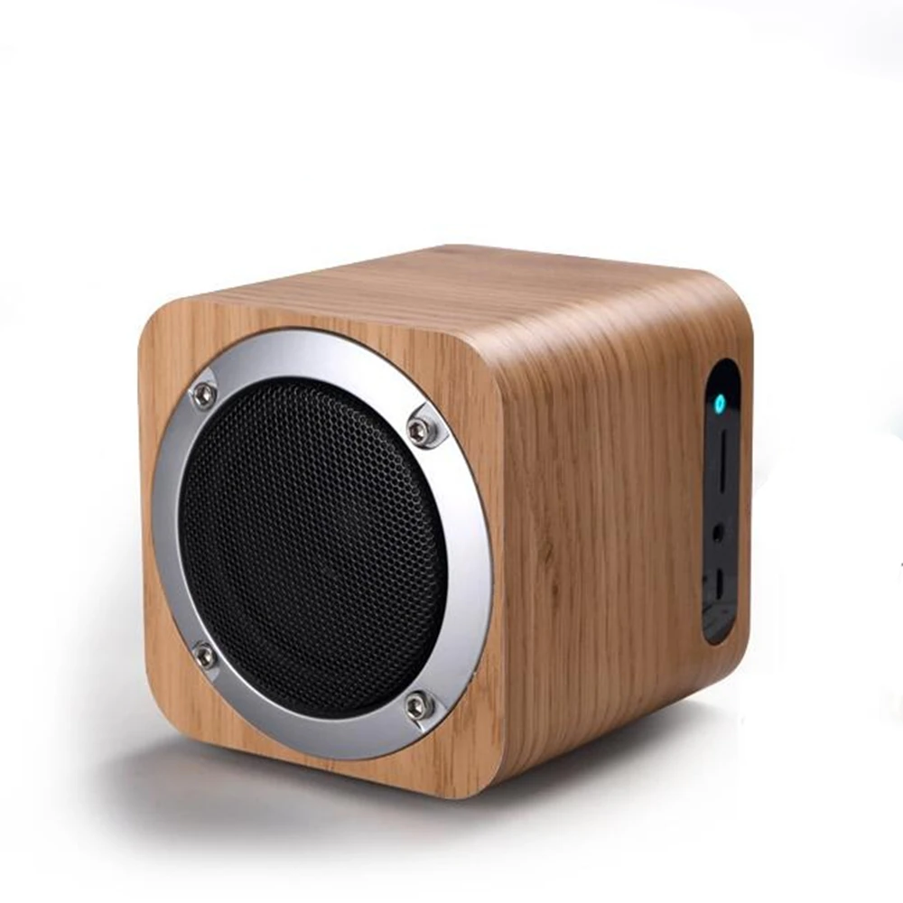 2018 новые ретро деревянные мини портативные Bluetooth колонки с tf картой fm радио USB для