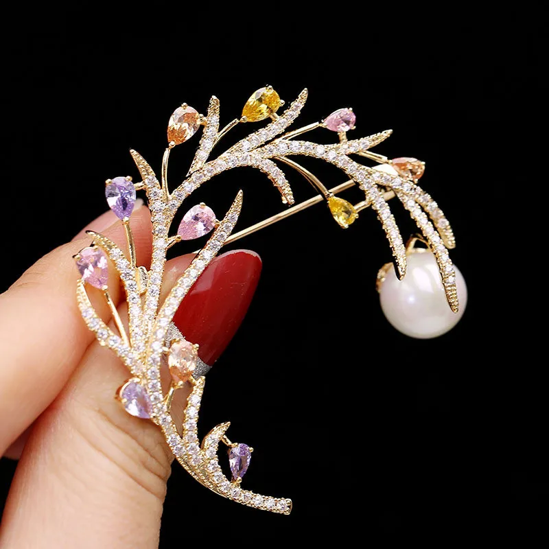 LUKENI, Новое поступление, разноцветные циркониевые броши, булавки для костюма, высокое качество, безопасная брошь, подарки на праздник, вечеринку, для женщин, модная