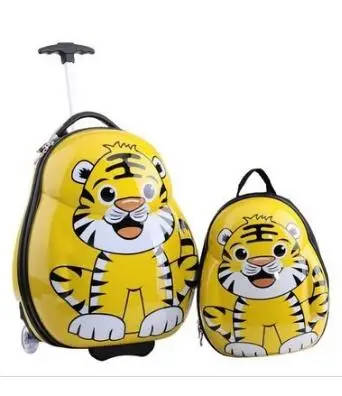 2 pcs each set 1" сумка на колесиках, детская дорожная сумка на колесиках, чемодан для багажа, детский чехол на колесиках для путешествий, детский чехол на колесиках с рюкзаком для детей - Цвет: 2 pcs each set