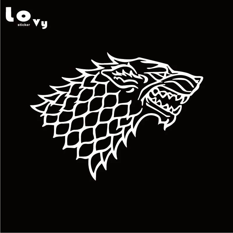 Игра престолов House Stark Direwolf виниловая Автомобильная наклейка/наклейка|vinyl car