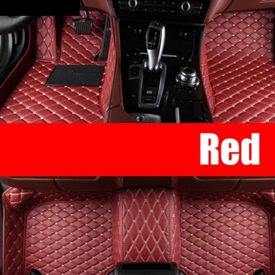 Red Автомобильный коврик для mercedes GLC 200 260 300 220d 250d 350e AMG Coupe аксессуары напольный коврик ковры - Название цвета: Red