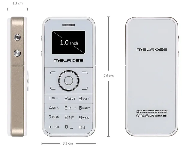 MELROSE M001 русский арабский бар прекрасный с MP3 MP4 bluetooth FM радио шифрование данных мини мобильный телефон - Цвет: Белый