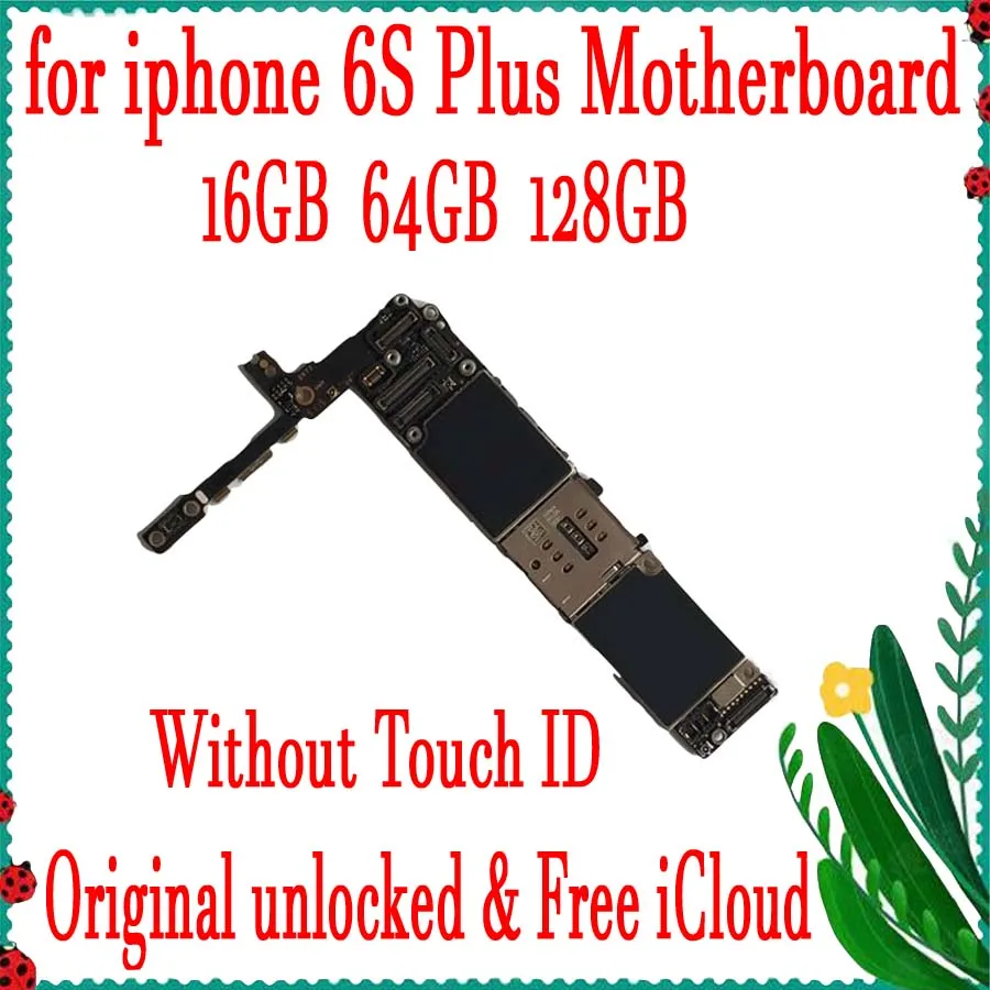 Оригинальная материнская плата 16 Гб 64 128 ГБ для iPhone 6SP 6S Plus 100% разблокированная