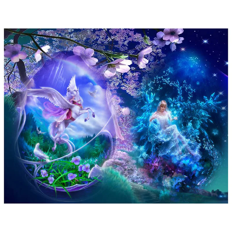 

Fairy and Pegasus diamond Embroidery diy diamond painting mosaic diamant painting 3d cross stitch pictures H737