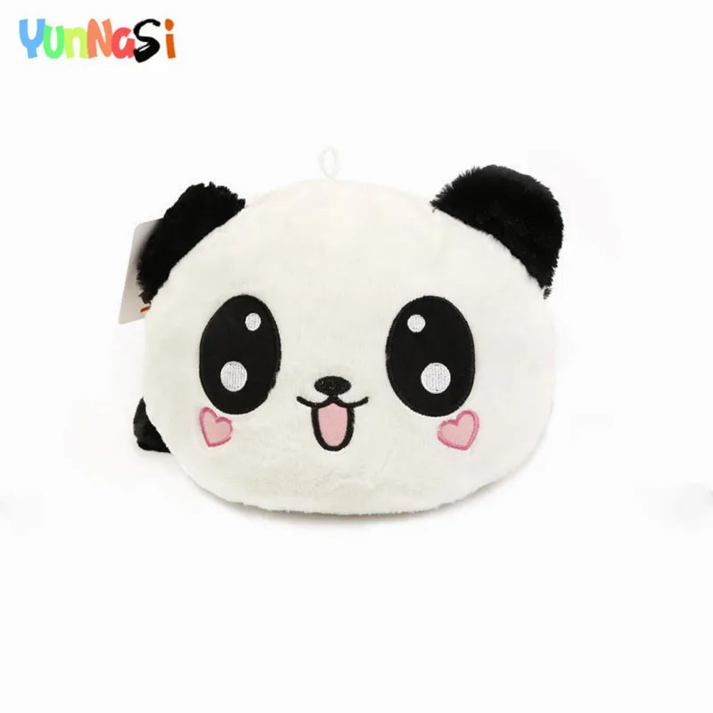 Плюшевая подушка с пандой YunNasi Kawaii мягкие игрушки со смайликом животными для