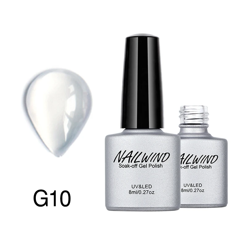 NAILWIND 8 мл матовое желе гель замочить от маникюр, Полировка Ногтей Дизайн ногтей УФ гель лак полу стойкий лак - Цвет: 10